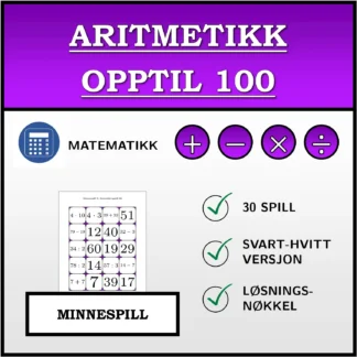 Memoryspill: Aritmetikk opptil 100