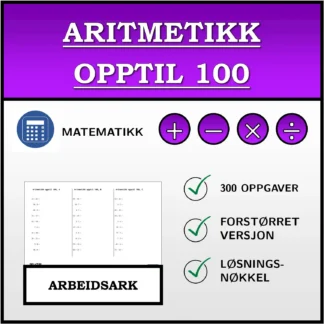 Arbeidsark: Aritmetikk opptil 100