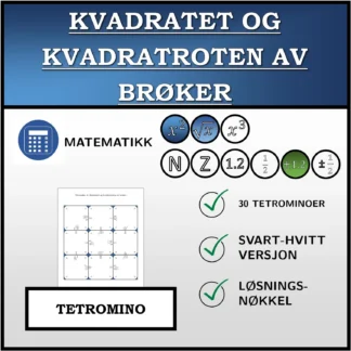 Tetromino: Kvadratet og kvadratroten av brøker