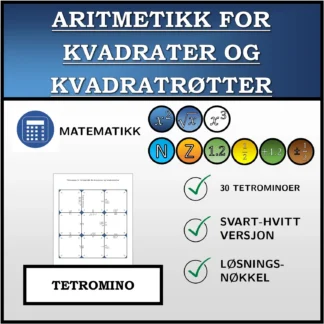Tetromino: Aritmetikk for kvadrater og kvadratrøtter