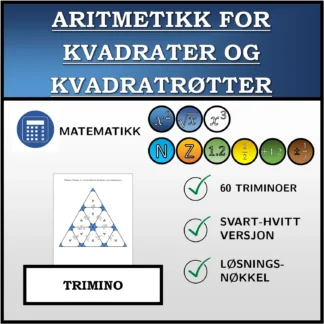 Trimino: Aritmetikk for kvadrater og kvadratrøtter