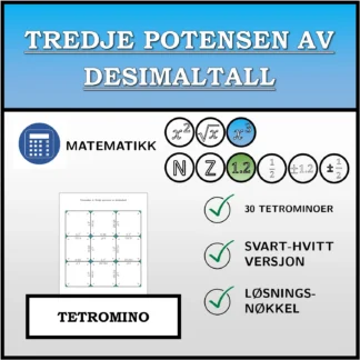 Tetromino: Tredje potensen av desimaltall