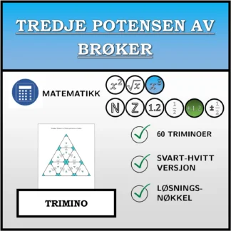 Trimino: Tredje potensen av brøker