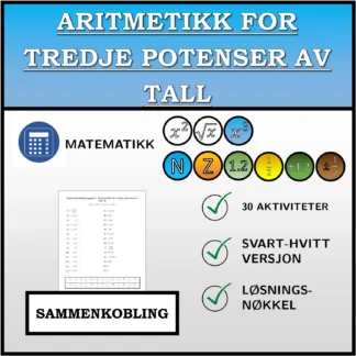 Sammenkoblingsoppgave: Aritmetikk for tredje potenser av tall