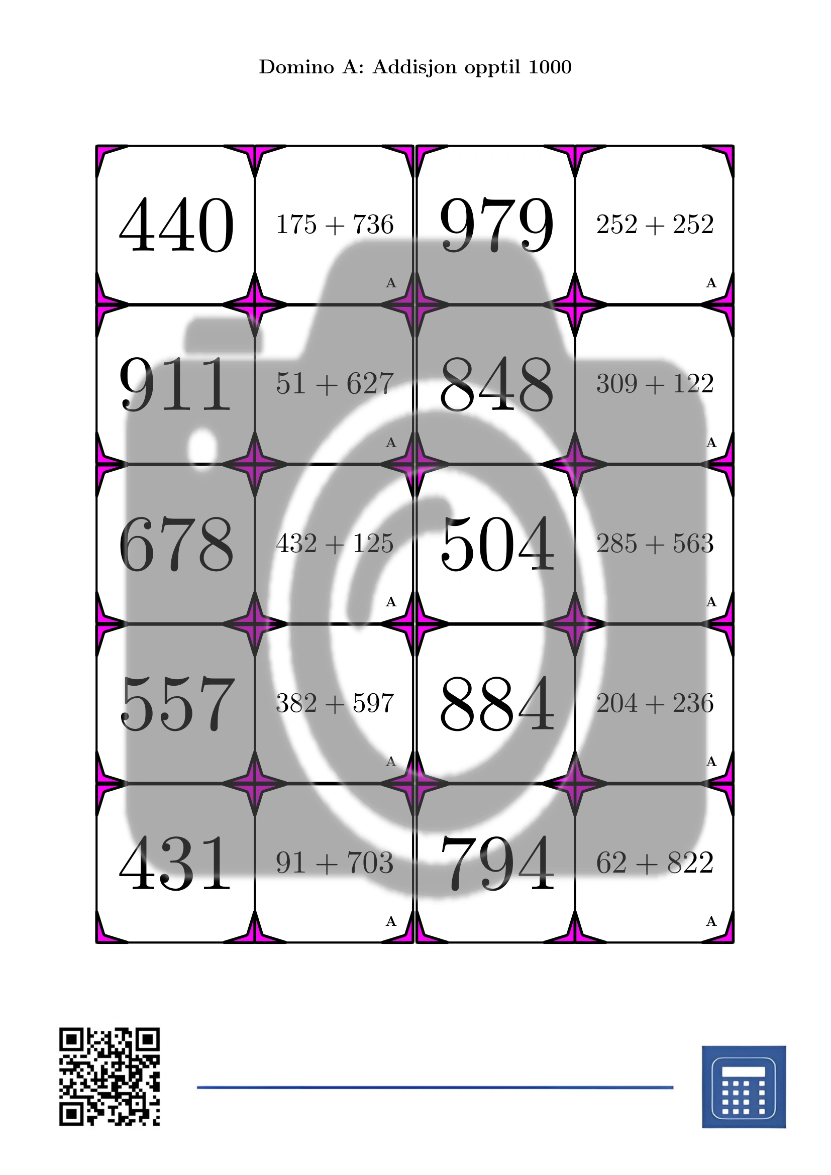 Domino: Addisjon opptil 1000 - Bilde 2