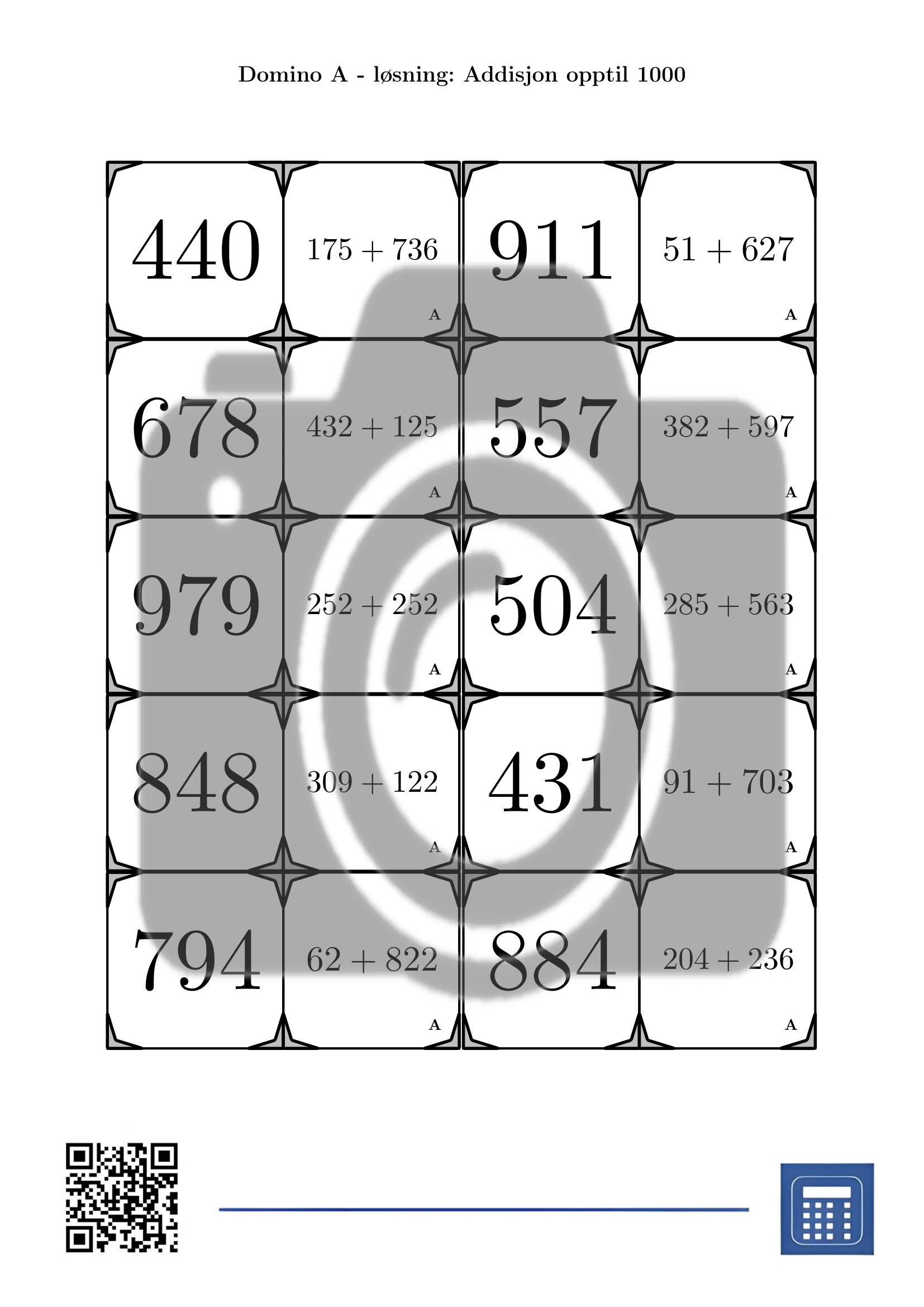 Domino: Addisjon opptil 1000 - Bilde 4