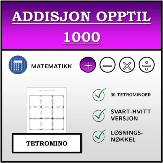 Tetromino: Addisjon opptil 1000