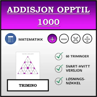 Trimino: Addisjon opptil 1000