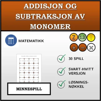 Memoryspill: Addisjon og subtraksjon av monomer