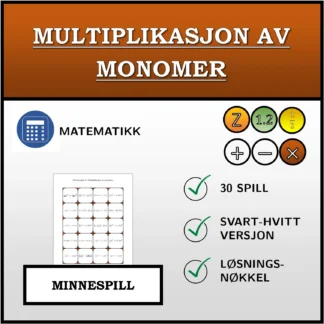 Memoryspill: Multiplikasjon av monomer