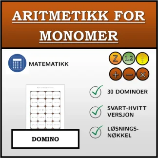 Domino: Aritmetikk for monomer