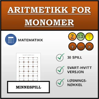 Memoryspill: Aritmetikk for monomer