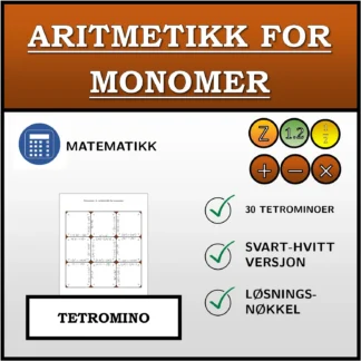 Tetromino: Aritmetikk for monomer