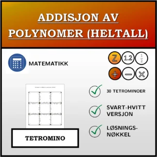 Tetromino: Addisjon av polynomer (heltall)