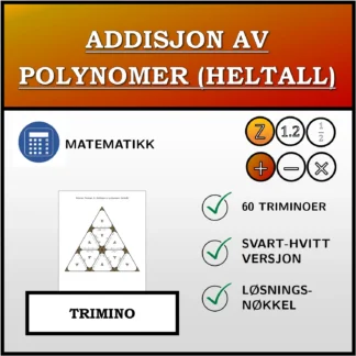Trimino: Addisjon av polynomer (heltall)