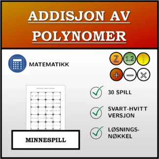 Memoryspill: Addisjon av polynomer