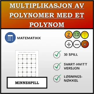 Memoryspill: Multiplikasjon av polynomer med et polynom