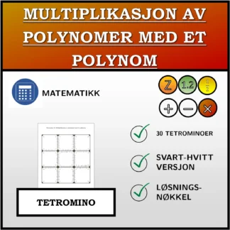 Tetromino: Multiplikasjon av polynomer med et polynom