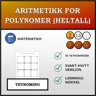 Tetromino: Aritmetikk for polynomer (heltall)
