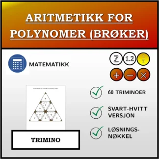 Trimino: Aritmetikk for polynomer (brøker)