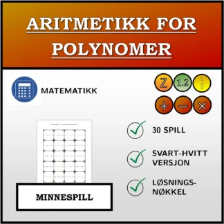 Memoryspill: Aritmetikk for polynomer