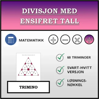 Trimino: Divisjon med ensifret tall
