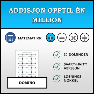 Domino: Addisjon opptil én million