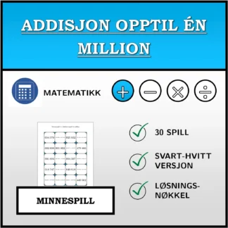Memoryspill: Addisjon opptil én million