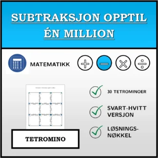 Tetromino: Subtraksjon opptil én million