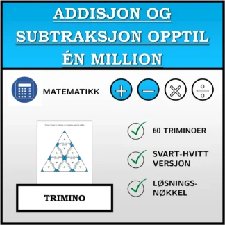Trimino: Addisjon og subtraksjon opptil én million