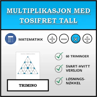 Trimino: Multiplikasjon med tosifret tall