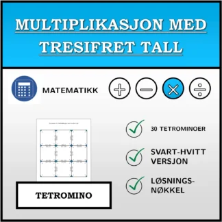 Tetromino: Multiplikasjon med tresifret tall
