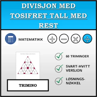 Trimino: Divisjon med tosifret tall med rest