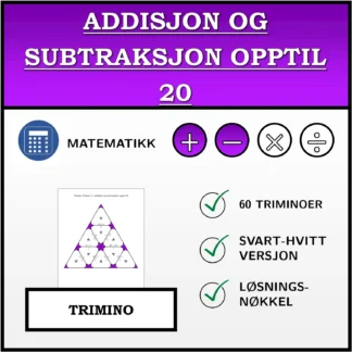 Trimino: Addisjon og subtraksjon opptil 20
