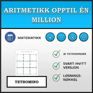 Tetromino: Aritmetikk opptil én million