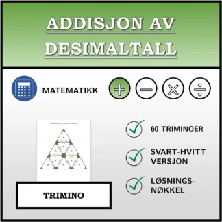 Trimino: Addisjon av desimaltall