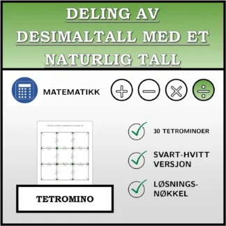 Tetromino: Deling av desimaltall med et naturlig tall
