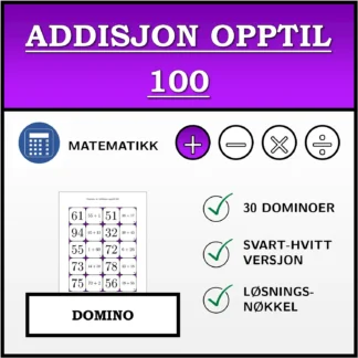 Domino: Addisjon opptil 100