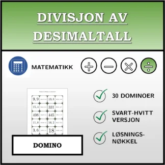 Domino: Divisjon av desimaltall