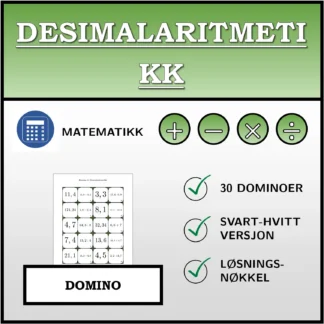 Domino: Desimalaritmetikk