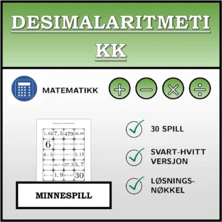 Memoryspill: Desimalaritmetikk