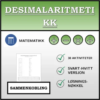 Sammenkoblingsoppgave: Desimalaritmetikk