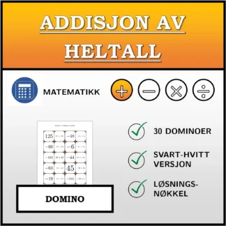 Domino: Addisjon av heltall