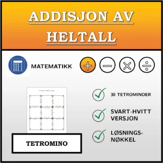 Tetromino: Addisjon av heltall