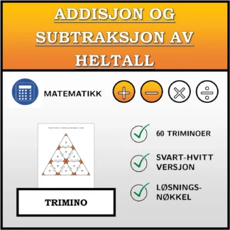 Trimino: Addisjon og subtraksjon av heltall
