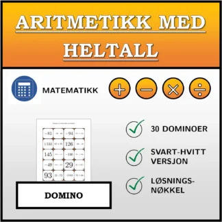 Domino: Aritmetikk med heltall