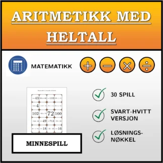 Memoryspill: Aritmetikk med heltall