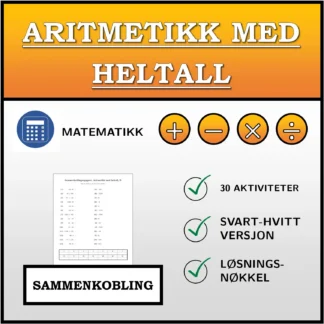 Sammenkoblingsoppgave: Aritmetikk med heltall