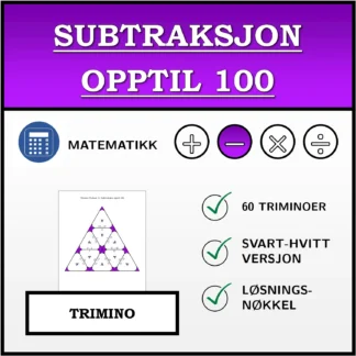 Trimino: Subtraksjon opptil 100