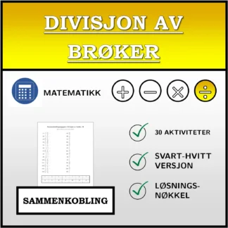 Sammenkoblingsoppgave: Divisjon av brøker